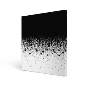 Холст квадратный с принтом необычный дизайн в Тюмени, 100% ПВХ |  | Тематика изображения на принте: белая | необычная | черно