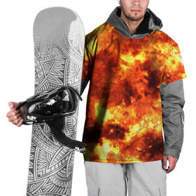 Накидка на куртку 3D с принтом Взрывной гранж в Тюмени, 100% полиэстер |  | Тематика изображения на принте: взрыв | гранж | огонь | пламя | эксклюзив