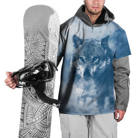 Накидка на куртку 3D с принтом Волк в Тюмени, 100% полиэстер |  | волк | животные | зверь | собака | хищник