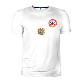 Мужская футболка 3D спортивная с принтом Сборная Армении в Тюмени, 100% полиэстер с улучшенными характеристиками | приталенный силуэт, круглая горловина, широкие плечи, сужается к линии бедра | Тематика изображения на принте: armenia | армения | футбол