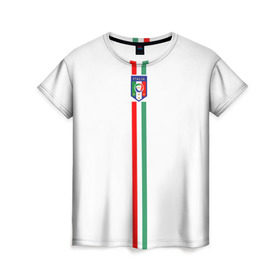Женская футболка 3D с принтом Сборная Италии в Тюмени, 100% полиэфир ( синтетическое хлопкоподобное полотно) | прямой крой, круглый вырез горловины, длина до линии бедер | italy | италия