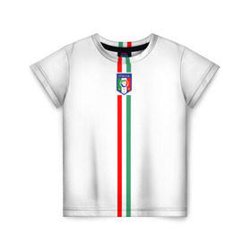 Детская футболка 3D с принтом Сборная Италии в Тюмени, 100% гипоаллергенный полиэфир | прямой крой, круглый вырез горловины, длина до линии бедер, чуть спущенное плечо, ткань немного тянется | italy | италия