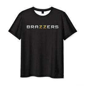 Мужская футболка 3D с принтом Brazzers в Тюмени, 100% полиэфир | прямой крой, круглый вырез горловины, длина до линии бедер | Тематика изображения на принте: 