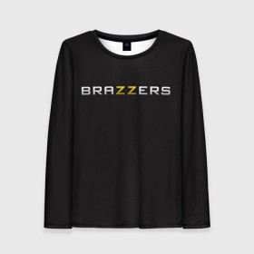 Женский лонгслив 3D с принтом Brazzers в Тюмени, 100% полиэстер | длинные рукава, круглый вырез горловины, полуприлегающий силуэт | 