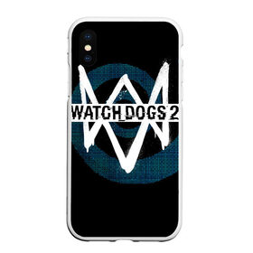 Чехол для iPhone XS Max матовый с принтом Watch Dogs 2 в Тюмени, Силикон | Область печати: задняя сторона чехла, без боковых панелей | dogs | ubisoft | watch | watchdogs | псы | сторожевые | хакер