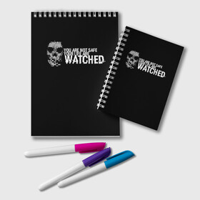 Блокнот с принтом Watch Dogs 2 в Тюмени, 100% бумага | 48 листов, плотность листов — 60 г/м2, плотность картонной обложки — 250 г/м2. Листы скреплены удобной пружинной спиралью. Цвет линий — светло-серый
 | dogs | ubisoft | watch | watchdogs | псы | сторожевые | хакер