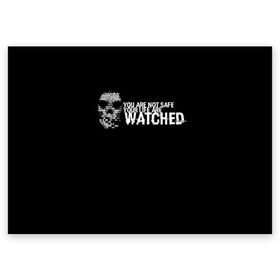 Поздравительная открытка с принтом Watch Dogs 2 в Тюмени, 100% бумага | плотность бумаги 280 г/м2, матовая, на обратной стороне линовка и место для марки
 | dogs | ubisoft | watch | watchdogs | псы | сторожевые | хакер