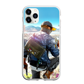 Чехол для iPhone 11 Pro матовый с принтом Watch Dogs 2 в Тюмени, Силикон |  | dogs | ubisoft | watch | watchdogs | псы | сторожевые | хакер
