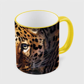 Кружка 3D с принтом Леопард в Тюмени, керамика | ёмкость 330 мл | Тематика изображения на принте: animal | leopard | look | predator | spotted | wild | взгляд | дикий | животное | леопард | пятнистый | хищник