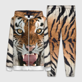 Женский костюм 3D с принтом Тигр в Тюмени,  |  | animal | predator | striped | tiger | view | wild | взгляд | дикий | животное | полосатый | тигр | хищник