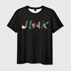 Мужская футболка 3D с принтом Jinx в Тюмени, 100% полиэфир | прямой крой, круглый вырез горловины, длина до линии бедер | Тематика изображения на принте: 