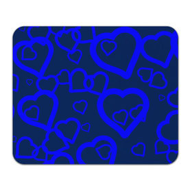 Коврик прямоугольный с принтом Ночная романтика в Тюмени, натуральный каучук | размер 230 х 185 мм; запечатка лицевой стороны | Тематика изображения на принте: love is | влюблённый | любовь | ночь | романтика | сердечки | сердце