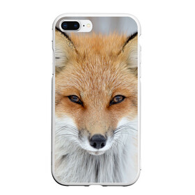 Чехол для iPhone 7Plus/8 Plus матовый с принтом Лиса в Тюмени, Силикон | Область печати: задняя сторона чехла, без боковых панелей | animal | baby | fox | look | predator | red | sly | wild | взгляд | дикая | животное | лиса | малыш | рыжая | хитрая | хищник
