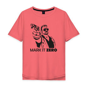 Мужская футболка хлопок Oversize с принтом Walter Sobchak в Тюмени, 100% хлопок | свободный крой, круглый ворот, “спинка” длиннее передней части | the big lebowski | walter sobchak | большой лебовски