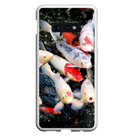 Чехол для Samsung S10E с принтом Koi Fish (карпы кои) в Тюмени, Силикон | Область печати: задняя сторона чехла, без боковых панелей | bright | brocade | carp | color | decorative | depth | exotic | fish | koi | koi fish | sea | water | вода | глубина | декоративные | карпы | кои | море | парчовый | рыбки | цвет | экзотические | яркий