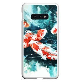 Чехол для Samsung S10E с принтом Koi Fish (карпы кои) в Тюмени, Силикон | Область печати: задняя сторона чехла, без боковых панелей | bright | brocade | carp | color | decorative | depth | exotic | fish | koi | koi fish | sea | water | вода | глубина | декоративные | карпы | кои | море | парчовый | рыбки | цвет | экзотические | яркий