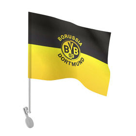 Флаг для автомобиля с принтом Borussia Dortmund FC в Тюмени, 100% полиэстер | Размер: 30*21 см | боруссия | германия | дортмунд | клуб | фк | футбол | футбольный
