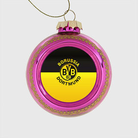 Стеклянный ёлочный шар с принтом Borussia Dortmund FC в Тюмени, Стекло | Диаметр: 80 мм | боруссия | германия | дортмунд | клуб | фк | футбол | футбольный