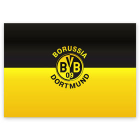 Поздравительная открытка с принтом Borussia Dortmund FC в Тюмени, 100% бумага | плотность бумаги 280 г/м2, матовая, на обратной стороне линовка и место для марки
 | Тематика изображения на принте: боруссия | германия | дортмунд | клуб | фк | футбол | футбольный