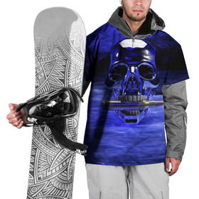 Накидка на куртку 3D с принтом Iron skull в Тюмени, 100% полиэстер |  | Тематика изображения на принте: skull | дым | монстр | ночь | патрон | пуля | снаряд | череп