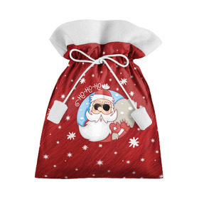 Подарочный 3D мешок с принтом HoHoHo в Тюмени, 100% полиэстер | Размер: 29*39 см | Тематика изображения на принте: 2017 год | deer | ho | merry christmas | new year | santa | дед мороз | зима | клаус | новый год | ночь | праздник | рождество | санта | снег