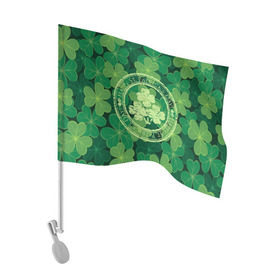 Флаг для автомобиля с принтом Ireland, Happy St. Patrick`s Day в Тюмени, 100% полиэстер | Размер: 30*21 см | Тематика изображения на принте: background | clover | four | green | happy st. patricks day | holiday | ireland | leaf | petal | plant | print | зеленый | ирландия | клевер | лепесток | лист | печать | праздник | растение | счастливого святого патрика | фон | четыре