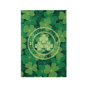 Обложка для паспорта матовая кожа с принтом Ireland, Happy St. Patrick`s Day в Тюмени, натуральная матовая кожа | размер 19,3 х 13,7 см; прозрачные пластиковые крепления | background | clover | four | green | happy st. patricks day | holiday | ireland | leaf | petal | plant | print | зеленый | ирландия | клевер | лепесток | лист | печать | праздник | растение | счастливого святого патрика | фон | четыре