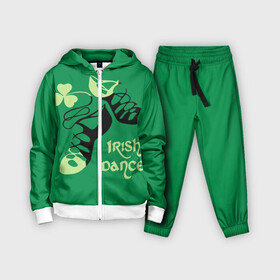 Детский костюм 3D с принтом Ireland, Irish dance в Тюмени,  |  | background | black | clover | dance | green | ireland | irish | petal | soft shoes | зеленый | ирландия | ирландский | клевер | лепесток | мягкая | обувь | танец | фон | черная