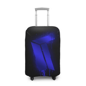 Чехол для чемодана 3D с принтом cs:go - Titan (Black collection) в Тюмени, 86% полиэфир, 14% спандекс | двустороннее нанесение принта, прорези для ручек и колес | 0x000000123 | cs | csgo | titan | кс | ксго | титан