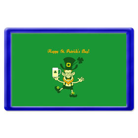 Магнит 45*70 с принтом Ирландия в Тюмени, Пластик | Размер: 78*52 мм; Размер печати: 70*45 | irish | st. patricks day | зеленый | ирландец | лепрекон