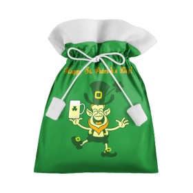 Подарочный 3D мешок с принтом Ирландия в Тюмени, 100% полиэстер | Размер: 29*39 см | Тематика изображения на принте: irish | st. patricks day | зеленый | ирландец | лепрекон