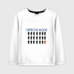 Детский лонгслив хлопок с принтом Depeche Mode в Тюмени, 100% хлопок | круглый вырез горловины, полуприлегающий силуэт, длина до линии бедер | дипиш | мод | рок