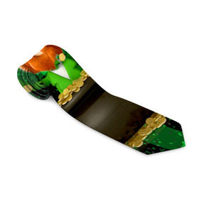 Галстук 3D с принтом Ирландия в Тюмени, 100% полиэстер | Длина 148 см; Плотность 150-180 г/м2 | Тематика изображения на принте: irish | st. patricks day | зеленый | ирландец | лепрекон