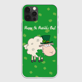 Чехол для iPhone 12 Pro Max с принтом Ирландия в Тюмени, Силикон |  | Тематика изображения на принте: irish | sheep | st. patricks day | зеленый | ирландец | лепрекон | оваечка | овца