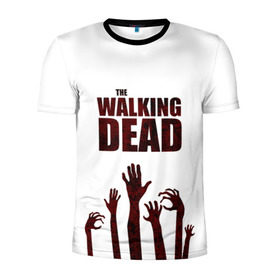 Мужская футболка 3D спортивная с принтом The Walking Dead в Тюмени, 100% полиэстер с улучшенными характеристиками | приталенный силуэт, круглая горловина, широкие плечи, сужается к линии бедра | Тематика изображения на принте: 
