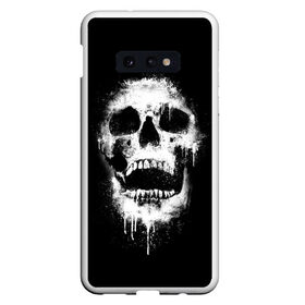 Чехол для Samsung S10E с принтом Evil Skull в Тюмени, Силикон | Область печати: задняя сторона чехла, без боковых панелей | Тематика изображения на принте: bone | dark | death | evil | hipster | skelet | skull | кости | скелет | темнота | хипстер | череп