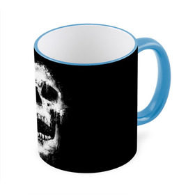 Кружка 3D с принтом Evil Skull в Тюмени, керамика | ёмкость 330 мл | Тематика изображения на принте: bone | dark | death | evil | hipster | skelet | skull | кости | скелет | темнота | хипстер | череп