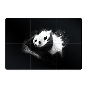 Магнитный плакат 3Х2 с принтом Молочная панда в Тюмени, Полимерный материал с магнитным слоем | 6 деталей размером 9*9 см | animal | bear | beast | milk | nature | panda | животное | зверь | медведь | молоко | панда | природа