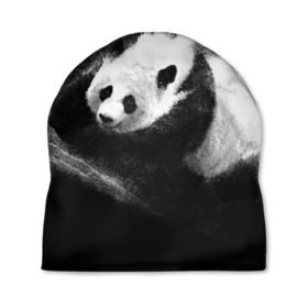 Шапка 3D с принтом Молочная панда в Тюмени, 100% полиэстер | универсальный размер, печать по всей поверхности изделия | animal | bear | beast | milk | nature | panda | животное | зверь | медведь | молоко | панда | природа