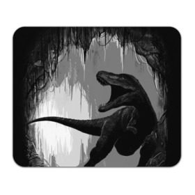 Коврик прямоугольный с принтом Пещера динозавра в Тюмени, натуральный каучук | размер 230 х 185 мм; запечатка лицевой стороны | animal | beast | dino | rage | roar | динозавр | животное | зверь | земля | пещера | рык | эра | ярость