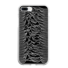 Чехол для iPhone 7Plus/8 Plus матовый с принтом Joy Division Unknown Pleasures в Тюмени, Силикон | Область печати: задняя сторона чехла, без боковых панелей | Тематика изображения на принте: joy division | альбом | волны | горы | линии | обложка | панк | рок