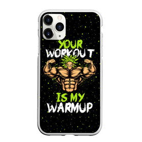 Чехол для iPhone 11 Pro матовый с принтом My Workout в Тюмени, Силикон |  | dragon ball | strong | workout | воркаут | драгон бол
