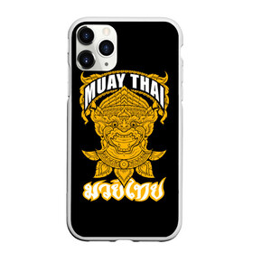 Чехол для iPhone 11 Pro матовый с принтом Muay Thai Fighter в Тюмени, Силикон |  | boxing | combat | fight | fighter | kickboxing | muay thai | wrestling | боец | бой | бокс | боксер | драка | кикбоксинг | май тай