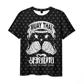 Мужская футболка 3D с принтом Muay Thai Killer в Тюмени, 100% полиэфир | прямой крой, круглый вырез горловины, длина до линии бедер | boxing | combat | fight | fighter | kickboxing | muay thai | wrestling | боец | бой | бокс | боксер | драка | кикбоксинг | май тай