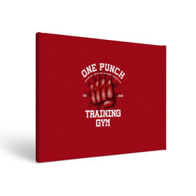 Холст прямоугольный с принтом One Punch Gym в Тюмени, 100% ПВХ |  | boxing | combat | fight | fighter | kickboxing | muay thai | wrestling | боец | бой | бокс | боксер | драка | кикбоксинг | май тай