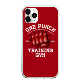 Чехол для iPhone 11 Pro матовый с принтом One Punch Gym в Тюмени, Силикон |  | boxing | combat | fight | fighter | kickboxing | muay thai | wrestling | боец | бой | бокс | боксер | драка | кикбоксинг | май тай