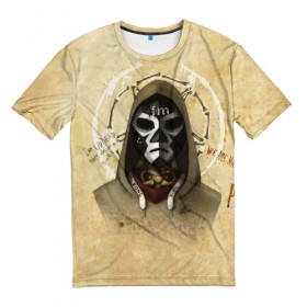 Мужская футболка 3D с принтом Hollywood Undead в Тюмени, 100% полиэфир | прямой крой, круглый вырез горловины, длина до линии бедер | 