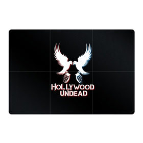 Магнитный плакат 3Х2 с принтом Hollywood Undead в Тюмени, Полимерный материал с магнитным слоем | 6 деталей размером 9*9 см | Тематика изображения на принте: hollywood undead