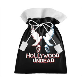 Подарочный 3D мешок с принтом Hollywood Undead в Тюмени, 100% полиэстер | Размер: 29*39 см | Тематика изображения на принте: hollywood undead