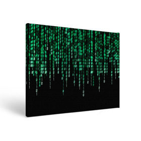 Холст прямоугольный с принтом Матрица в Тюмени, 100% ПВХ |  | background | black | green | matrix | movie | numbers | зеленые | матрица | фильм | фон | цифры | черный